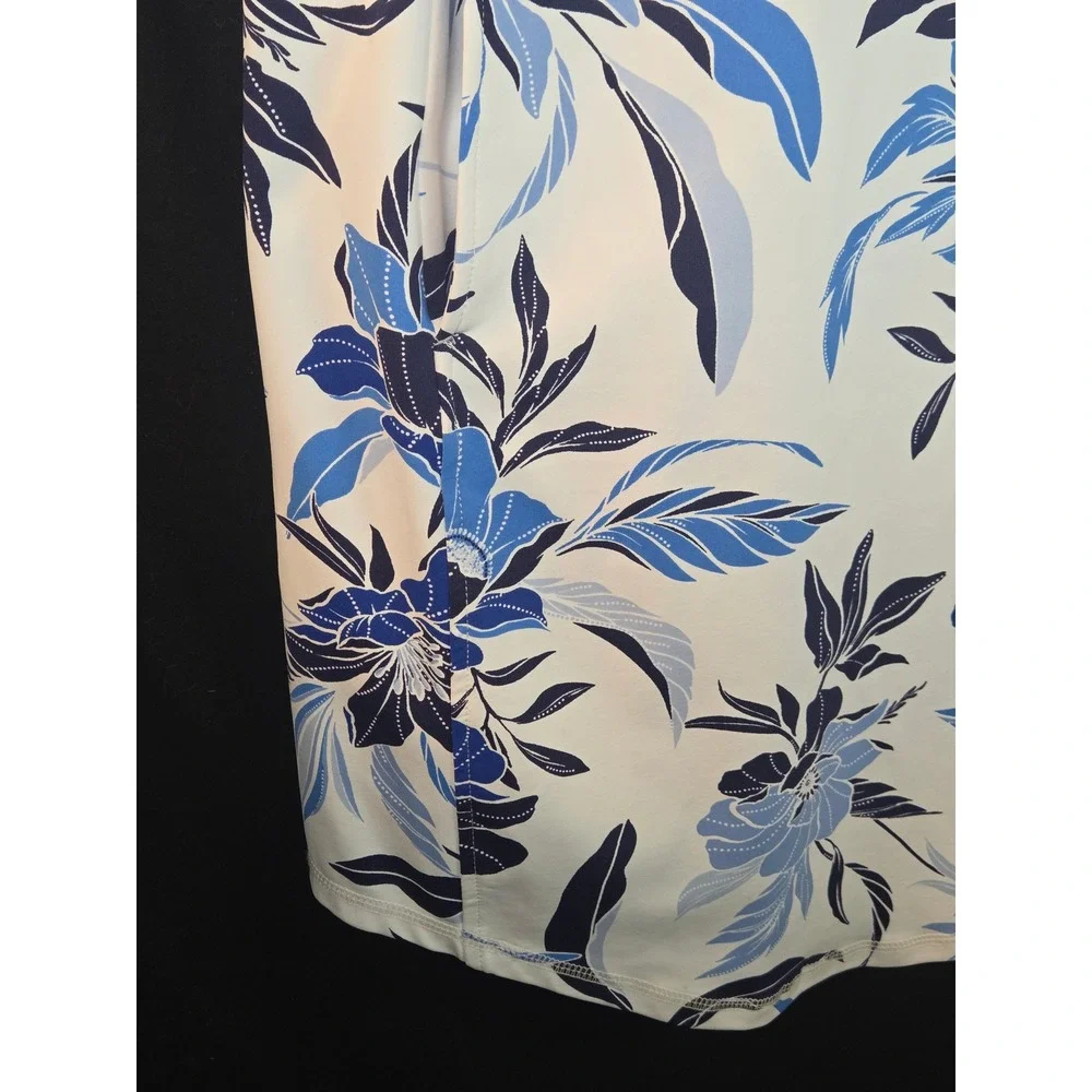 Tommy Bahama Island Zone Golf Dress‎ Sleeveless Floral Print Blue White LOT OF 2